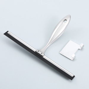 Stainless Steel Shower Squeegee for Shower Doors with <b>Hooks</b> Household Bathroom Window Mirror Glass Cleaning Tool for Home - Product Image 6