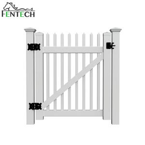 Fabricant Fentech Vinyle résistant aux intempéries Blanc 8 pieds Piquets de clôture en plastique PVC Piquets de clôture <span class=keywords><strong>pour</strong></span> cour avant - Product Image 1