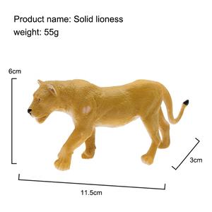 Modelo <span class=keywords><strong>de</strong></span> Animales Simulados: Elefante, Rinoceronte, Leona, Burro, Adorno para Niños, Juego <span class=keywords><strong>de</strong></span> Juguetes Cognitivos <span class=keywords><strong>de</strong></span> Vida Silvestre - Product Image 3