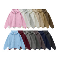 Sweat-shirt à capuche zippé oversize de haute qualité, disponible en plusieurs couleurs, avec logo personnalisé, doublé, décontracté