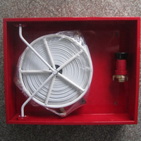 Équipement et accessoire muraux de lutte contre l'incendie de taille standard de type enfoncé d'armoire d'enrouleur de tuyau d'incendie en acier