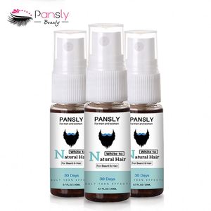 PANSLY ripristinare la barba bianca al colore naturale Spray per gli uomini donne cura dei capelli trattamento a base di erbe tonico per la crescita del siero - Product Image 5
