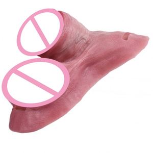 Strap on <b>Dildo</b> Cock Cages with Realistic Silicone Hollow <b>Dildo</b> for Male Penis Restraint Adult Sex Toys for Men - Product Image 2