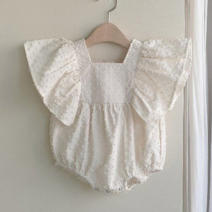 Vestiti della neonata triangolo della farfalla della ragazza ha vestiti tute di pizzo infantile estate - Product Image 5