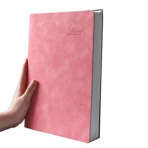 Sổ Tay Da Pu Amerpromo <span class=keywords><strong>A4</strong></span>, Sổ Ghi Chép Màu Xám, Xanh Lá Và Hồng, 480 Trang, Sổ May Chất Kết Dính Với Bố Cục Trống/Đường Kẻ/Lưới - Product Image 2