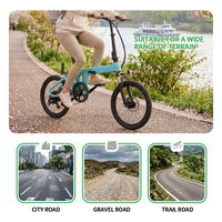 Vélo électrique pliable léger 20 pouces à pneus larges, batterie lithium 36V 10Ah, moteur moyeu arrière 250W, 7 vitesses, autonomie 60km, stock UE