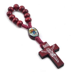 <span class=keywords><strong>Rosario</strong></span> <span class=keywords><strong>de</strong></span> la década <span class=keywords><strong>de</strong></span> san cristóbal, cuentas <span class=keywords><strong>de</strong></span> madera católica, anillo religioso <span class=keywords><strong>de</strong></span> oración, <span class=keywords><strong>rosario</strong></span> - Product Image 2