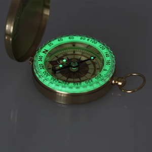 Boussole miniature en laiton lumineuse et étanche pour la vente en gros, boussole portable pour le camping et les activités de plein air - Product Image 5