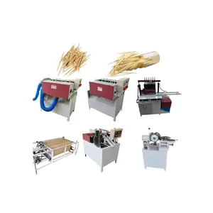 Línea de maquinaria de palillos de dientes automatizada de fábrica Original para fabricación y procesamiento de palillos de dientes de madera comerciales