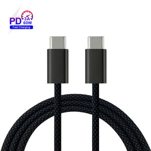 USB C USB C Câble tressé de 1 mètre 3A USB Type C <span class=keywords><strong>Cordon</strong></span> de données Charge rapide Câble de chargeur de téléphone <span class=keywords><strong>pour</strong></span> téléphone <span class=keywords><strong>portable</strong></span> - Product Image 4