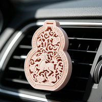 Diffuseur de parfum suspendu de style chinois antique pour voiture, boîte de parfum longue durée en EVA, double usage avec clip de ventilation pour maison et voiture