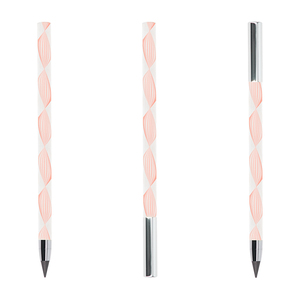 Nueva llegada creativo <span class=keywords><strong>3D</strong></span> hilo acrílico patrón eterno lápiz de metal bolígrafos sin tinta con logotipo personalizado - Product Image 4