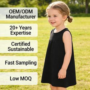 Robe Jacquard Personnalisée <span class=keywords><strong>pour</strong></span> Bébé Fille, Robe de Fête sans Manches <span class=keywords><strong>pour</strong></span> <span class=keywords><strong>Nourrisson</strong></span>, Robe en Polyester Élasthanne <span class=keywords><strong>pour</strong></span> Tout-Petits, Robe Bébé OEM ODM - Product Image 1