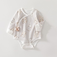 Vêtements pour bébé, légers, respirants, motifs d'animaux mignons, combinaison pour nouveau-né à manches longues, vente en gros de combinaisons pour bébé, combinaison personnalisée pour bébé