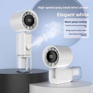 Nouveau modèle transfrontalier JY02 – <span class=keywords><strong>Ventilateur</strong></span> hydratant portable à nano-pulvérisation, humidificateur extérieur haute vitesse avec moteur turbo sans balais - Product Image 6