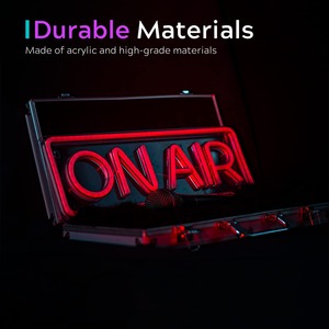 Enseigne néon LED On Air à lumière dynamique, alimentée par USB, multicolore, à fixation murale pour la maison, les centres commerciaux, les salles de jeux, les studios d'enregistrement et la décoration - Product Image 3
