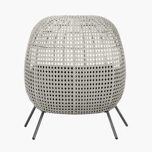 Canapé double siège en rotin surdimensionné Chaise œuf d'extérieur en osier Meubles de jardin en osier Terrasse Grand fauteuil Patio Chaise profonde - Product Image 6