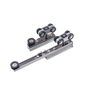 TEMAX M974 Venta Caliente 2 + 1 Doble Cierre Suave Telescópico Rodillo de <span class=keywords><strong>Puerta</strong></span> Corredera con Sistema de Transmisión de Correa de Alambre de Acero - Product Image 5