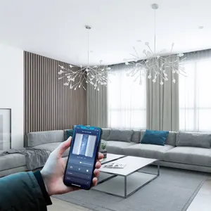 Tuya Smart Home Gorden Listrik, Motor Pelacak WIFI Remote Kontrol Bekerja dengan Alexa Google Home Otomatis Rel Senyap