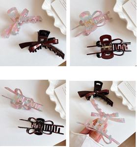 Elegante Pinza de Pelo Grande con Lazo de Acetato, Estilo Francés de Lujo, Antideslizante, para Cabello Grueso, Moda Moderna para Mujer - Product Image 6