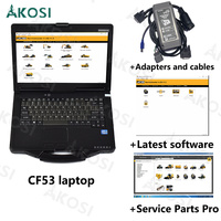 Herramienta de diagnóstico JCB Service Master V26.5.2 con computadora portátil CF53, escáner SPP CANbus J1708 para excavadora JCB JS220 de construcción