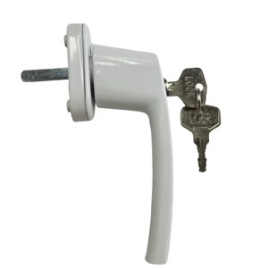 Maniglia di trasmissione della finestra del PVC <span class=keywords><strong>con</strong></span> una Base rotonda ispessita che caratterizza un meccanismo di bloccaggio a doppia punta, viene <span class=keywords><strong>con</strong></span> una chiave - Product Image 1