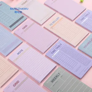 Office stationery supplies school message memo pad cute color paper to do list sticky note manufacturer export