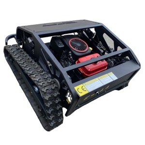 Professional 190CC Gasoline Crawler <b>Lawn</b> <b>Mower</b> 4-Stroke Steel Chassis Rear Discharge <b>Rotary</b> Blade for Slope Hillside Cutting - Product Image 1