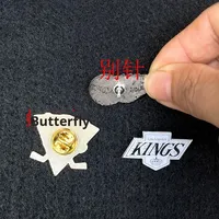 Badge commémoratif de hockey sur glace en alliage de haute qualité, électroplaqué, avec un design de personnages de dessins animés, fabriqué à Guangzhou