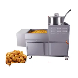 Mesin popcorn bulat garis penjualan laris dengan fungsi mixer listrik