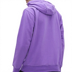 Sudadera con Capucha para Hombre, Corte Regular, Informal, Tejida, de Color Sólido, con Bolsillos, para Invierno, 100% Algodón, Forro Polar Transpirable - Product Image 3