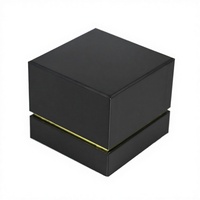 Kotak Hadiah Lilin Hitam Persegi Panjang Premium Grosir Produsen, Set Mewah Natal Kustom, Kemasan Kosong, Dompet, Daur Ulang