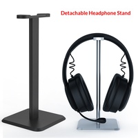 Support de casque en alliage d'aluminium avec logo sérigraphié, support de casque et support d'écouteurs pour écran d'ordinateur, étagère, Chine