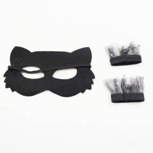 Ensemble de déguisement pour filles MS Black Cat, parfait pour une fête sur le thème des animaux ou des chatons - Product Image 3