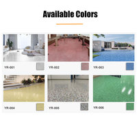 Peinture de revêtement de sol époxy effet marbre brillant YURU OEM, peinture pour sol de garage, revêtement liquide imperméable pour sol