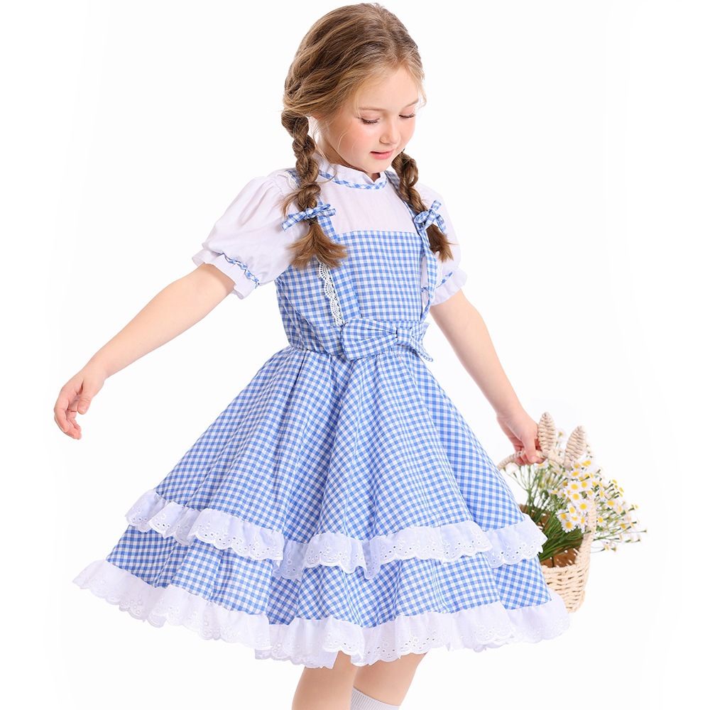 Low Price Kids Checked Dress Eco-Friendly Yarn-Dyed Fabric