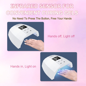 HOWYEA Tragbare Persönliche <span class=keywords><strong>UV</strong></span>-LED-Nagellampe für den Heimgebrauch Automatische Trocknung Gel-Lack Aushärtungslampe - Product Image 2