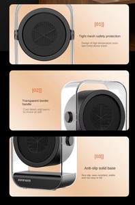 Ventilador Calefactor Eléctrico de Escritorio para el Hogar, de Alta Potencia, Portátil, Calentamiento Rápido, Ahorro de Energía, Plegable de Plástico, <span class=keywords><strong>Precio</strong></span> por Pedido al por Mayor - Product Image 6