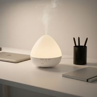 Diffuseur d'arômes ultrasonique intelligent avec LED, humidificateur portable pour huiles essentielles, pour bureau