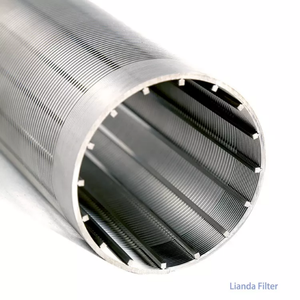 شاشة سلكية إسفينية من الفولاذ المقاوم للصدأ 304 و316L بمقاس 25-150 بوصة، طراز جونسون V درام 400، سمك 2 مم، لفلتر 300 و304 و316L - Product Image 1