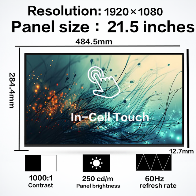 Hot Sale 21.5 Inch LM215WFA-SSA1 FHD LVDS Touch LCD Screen for AIO Replacement High Bright Panel