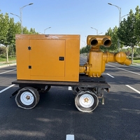 Pompe centrifuge auto-amorçante compacte mobile de 200 m³/h, 6 pouces, pour l'aquaculture, la circulation de l'eau des fermes et l'échange d'eau des étangs