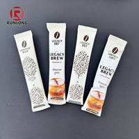 Sachets et Sacs d'Emballage Personnalisés pour Poudre de Café, Logo sur Mesure, avec Déchirement Facile, en Mylar et Aluminium, Type Stick Pack