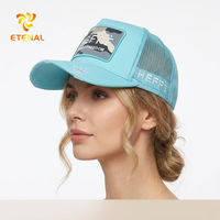 Casquette Trucker Personnalisée 6 Panneaux en Maille Intégrale, Tissu Jersey Éponge, Style Y2K Hip Hop Tendance, Idéale pour le Cyclisme et la Plage