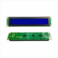 Modul LCD BIRU STN Transmisif 20 Karakter 2 Baris Antarmuka 8-bit Modul Tampilan Lampu Latar Putih Samping
