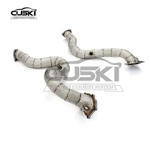 Tuyau de descente d'échappement haute <span class=keywords><strong>Performance</strong></span> Applicable à <span class=keywords><strong>AUDI</strong></span> <span class=keywords><strong>RS6</strong></span> <span class=keywords><strong>C7</strong></span> 4.0T 2013-2018 qualité en acier inoxydable échappement automobile Modificat - Product Image 2