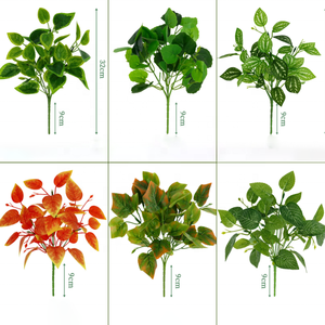 نباتات اصطناعية خضراء بـ 7 فروع للديكور الداخلي وتزيين الجدران - Product Image 2