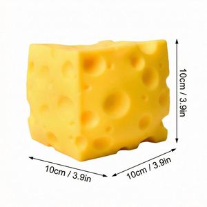 ของเล่นบีบเนื้อนุ่ม ของเล่นบีบช้าๆ รูปทรงอาหาร ของเล่นบีบชีส - Product Image 3