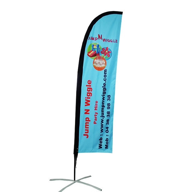 Outdoor Promotional Flags and Banners - Teardrop Feather Flags