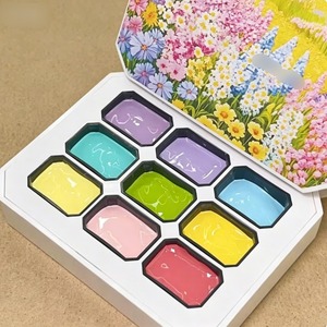 Paleta <span class=keywords><strong>de</strong></span> Gel BIN Neon <span class=keywords><strong>de</strong></span> 9 <span class=keywords><strong>Colores</strong></span>, Gel UV Fluorescente <span class=keywords><strong>de</strong></span> Alta Pigmentación para Uñas Ombre y Degradado - Product Image 2